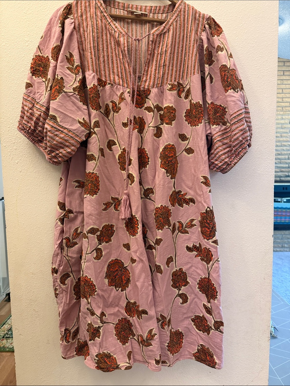 Knox Rose Lavender and Orange Floral Dress - Picture 2 of 6